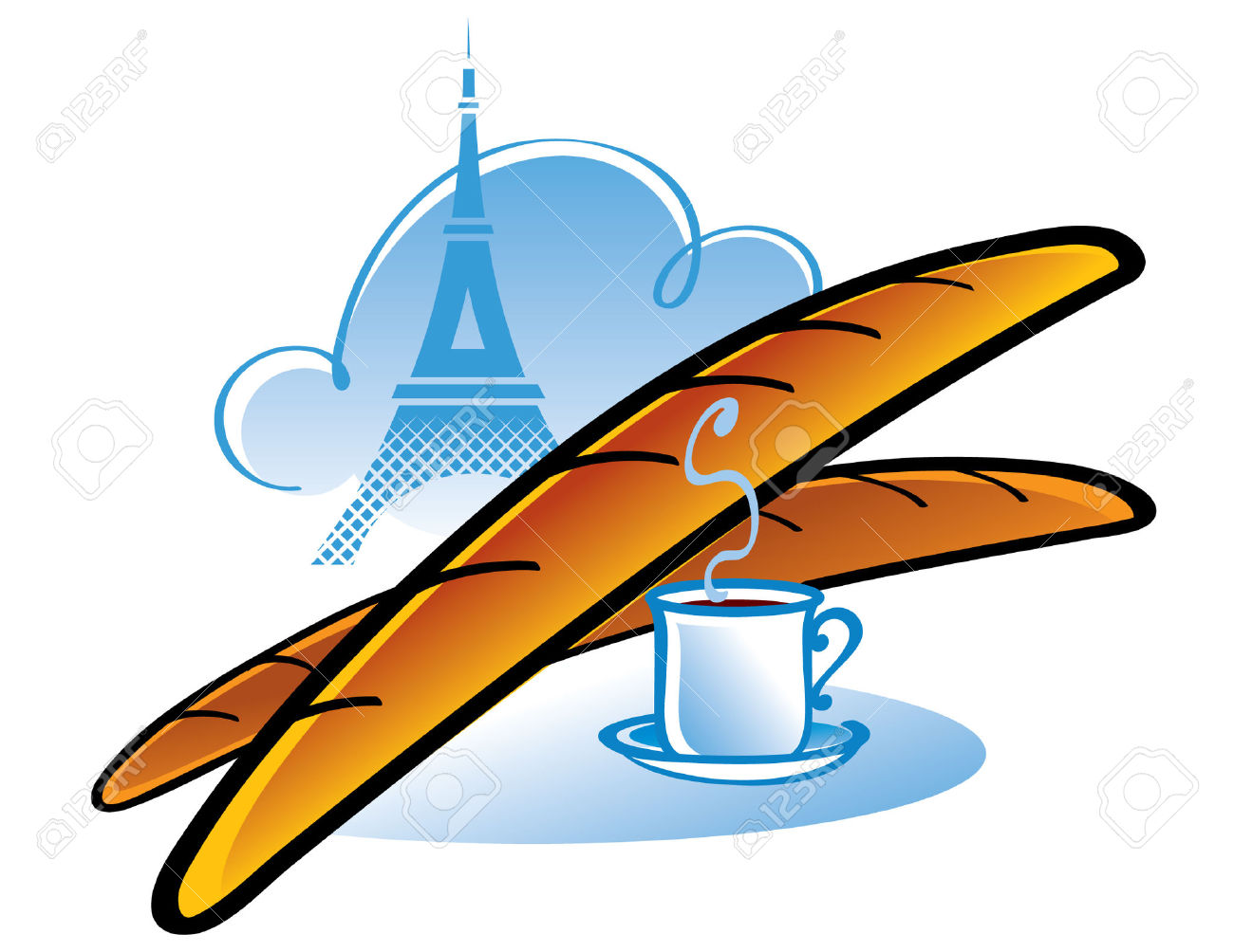 1300x1004 France Clipart French Baguette