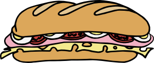 300x123 Sandwich One Clip Art