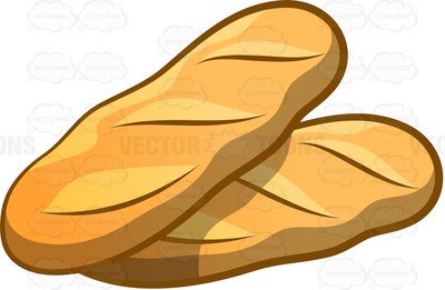400x261 Baguette Clipart