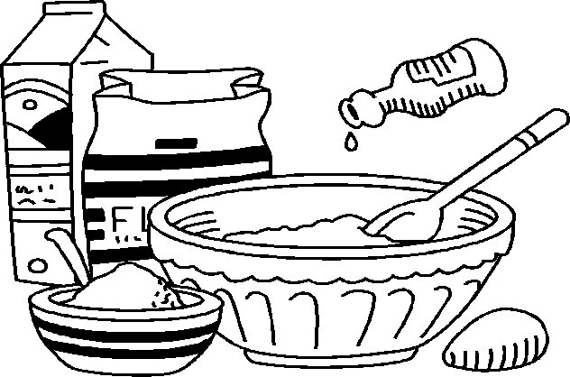 632x418 Gallery For Gt Bake Sale Clipart Black And White