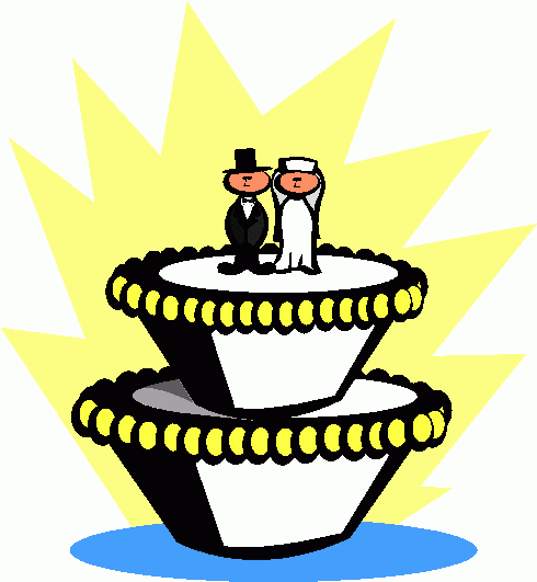 490x531 Free Wedding Cake Clipart Image