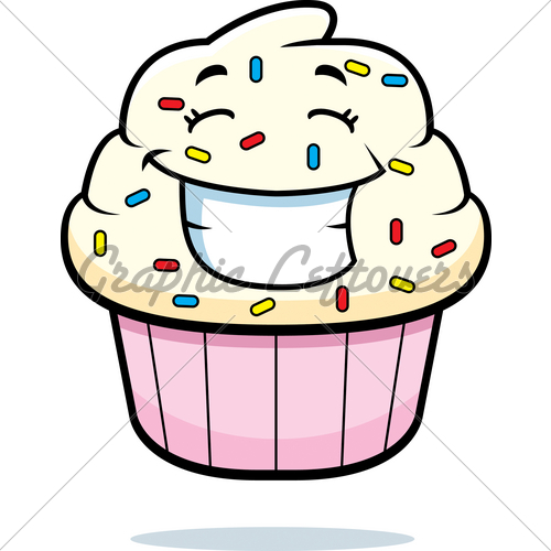 500x500 Cartoon Cupcake