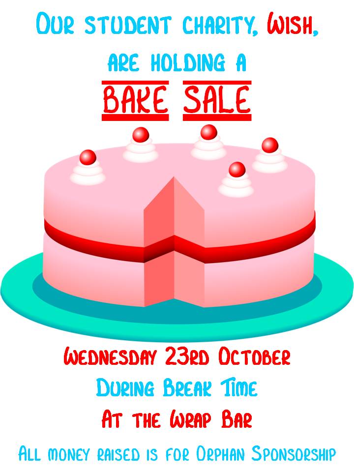720x960 Charity Bake Sale Lister Community School