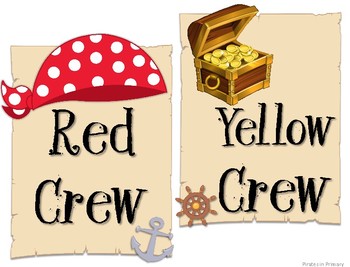 350x267 Pirate Themed Colored Crew Signs By Pirates In Primary Tpt