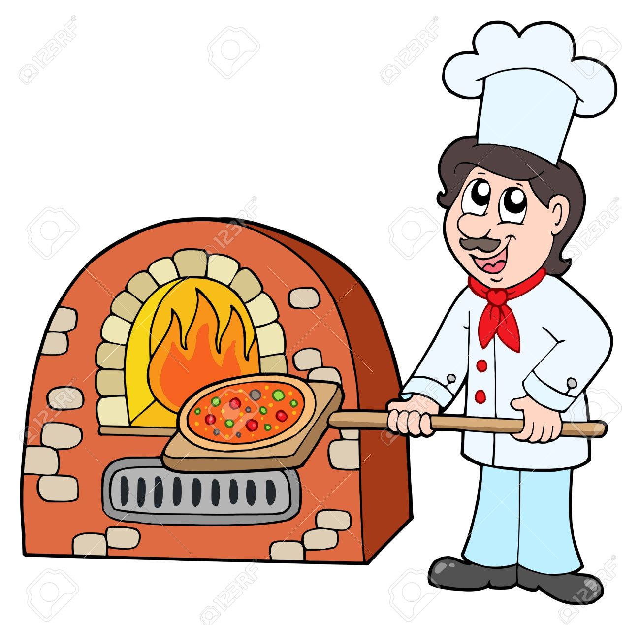 1300x1269 Cartoon Clipart Baker