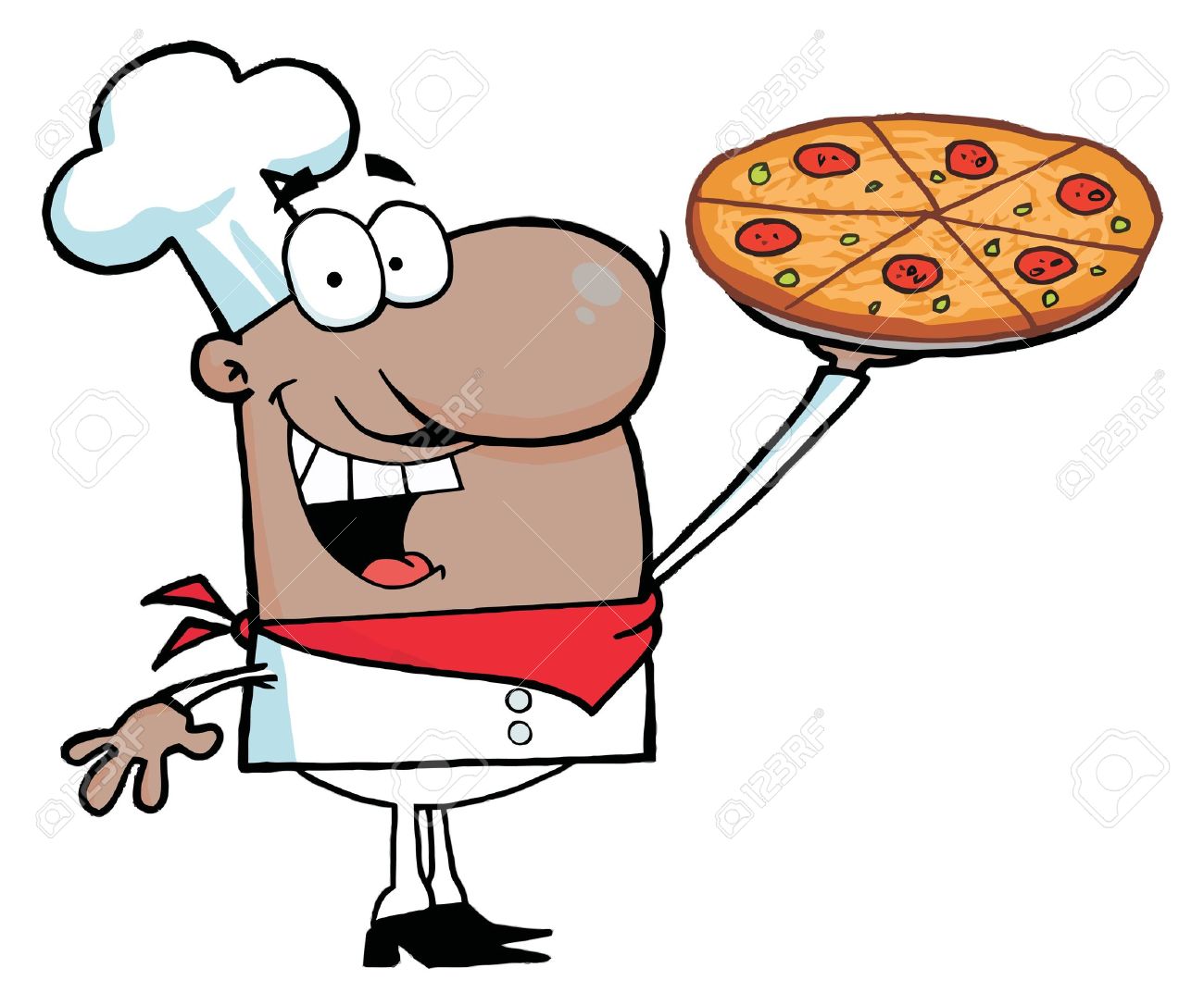 1300x1086 Pizza Baker Clipart