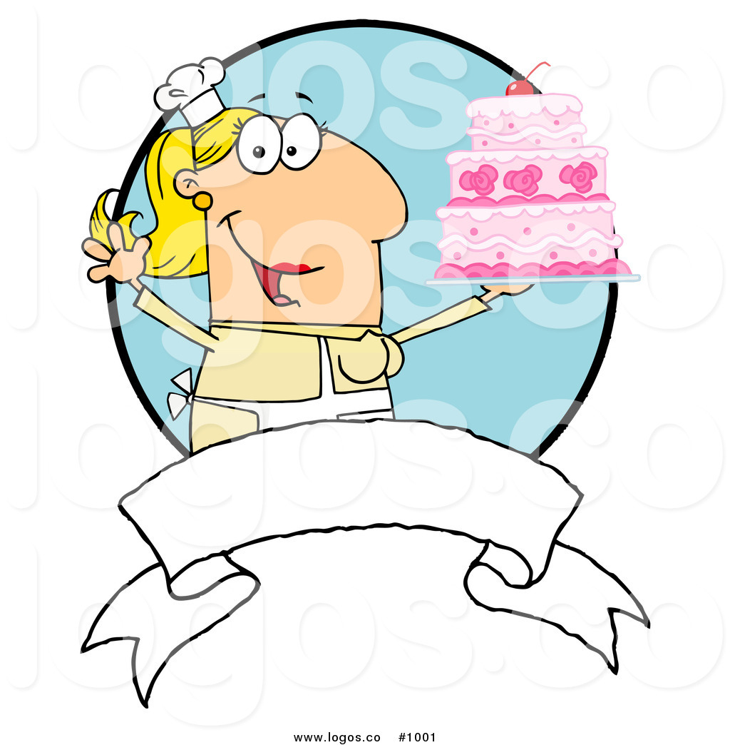 1024x1044 Royalty Free Baker And Cake 1 Vector Logo By Hit Toon