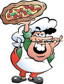 129x170 Pizza Baker Clip Art