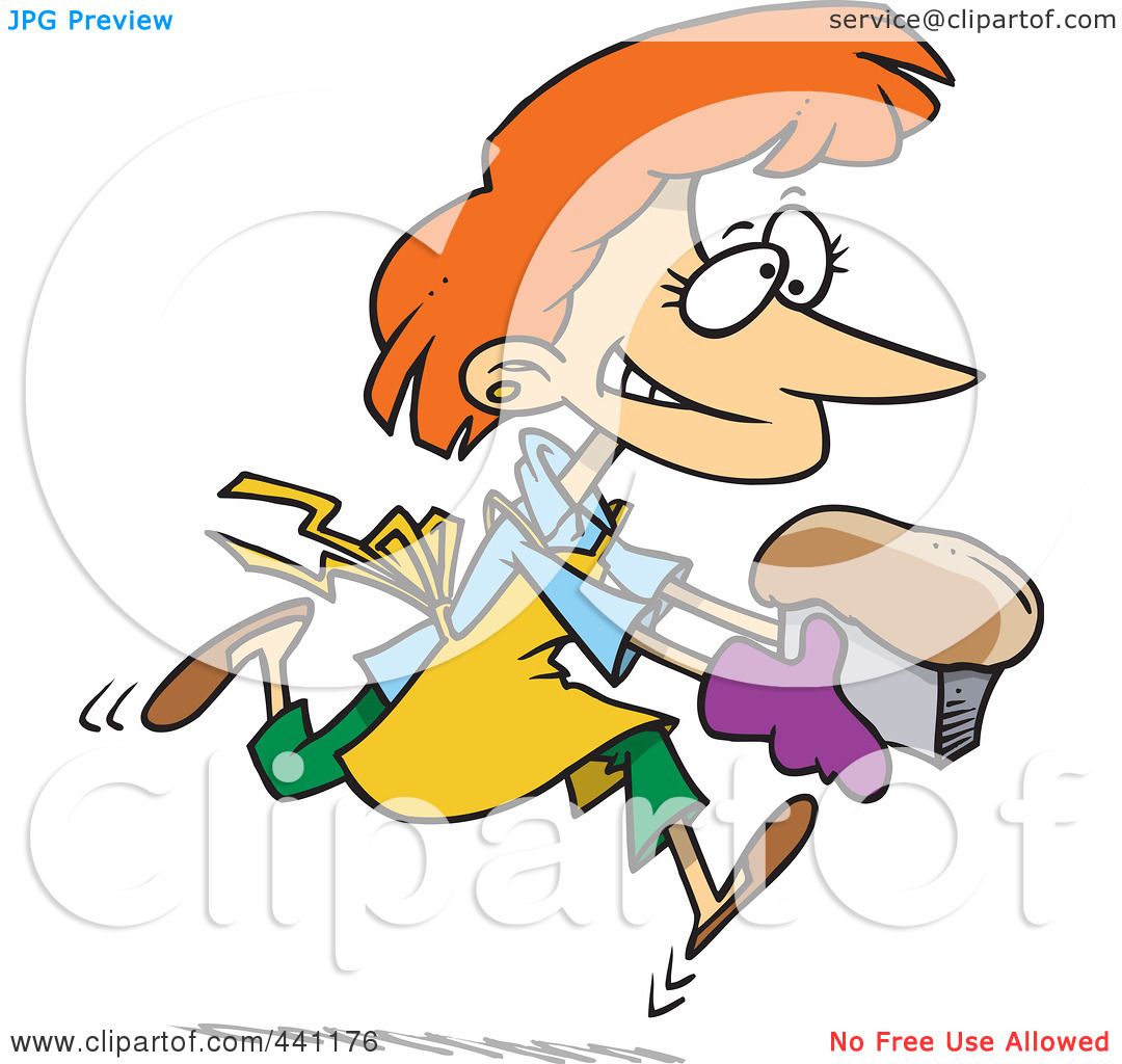 1080x1024 Royalty Free (Rf) Clip Art Illustration Of A Cartoon Female Baker
