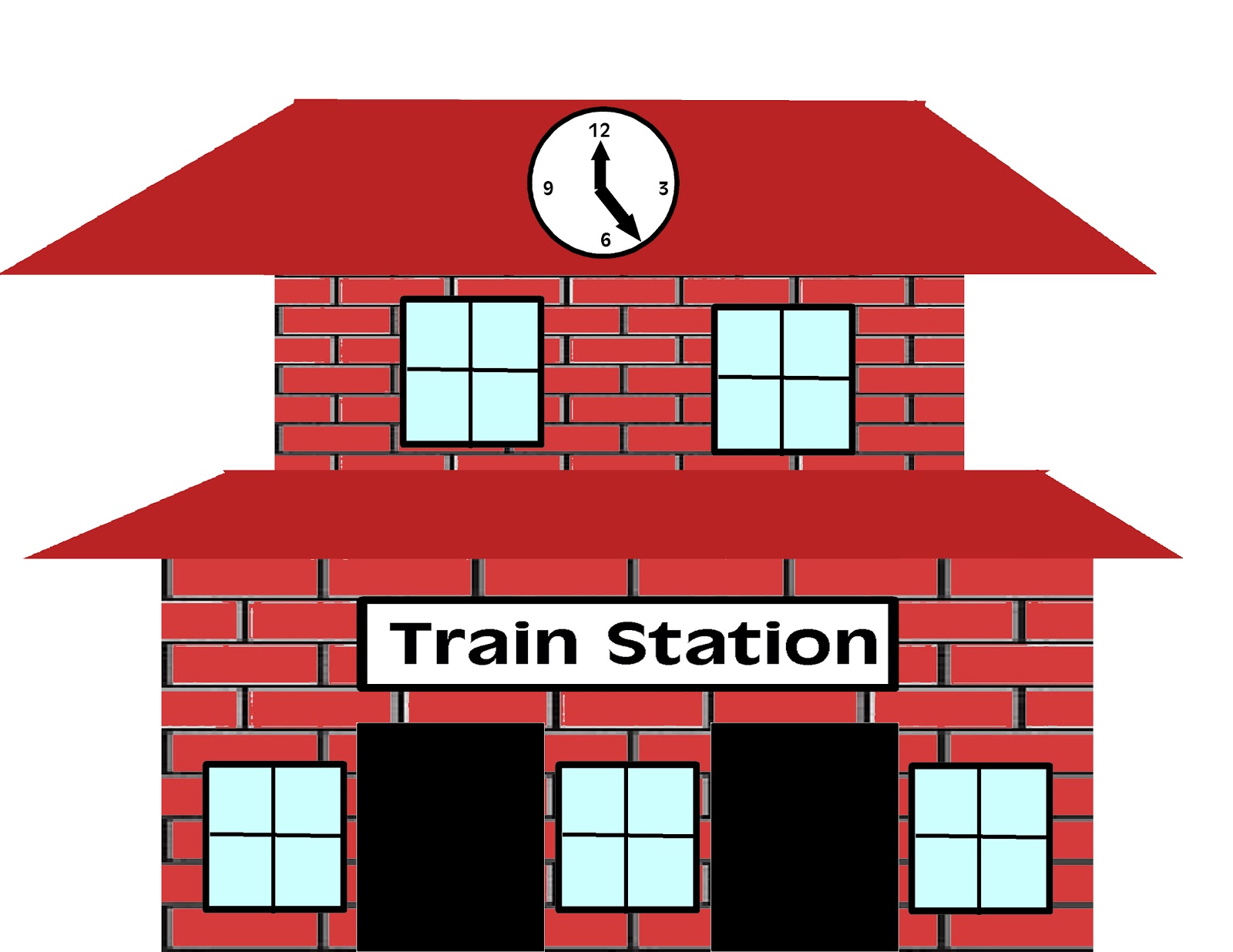 1600x1236 Building Clipart Subway Station