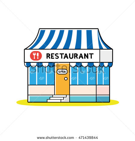450x470 Market Clipart Restaurant Building