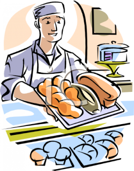 275x350 Man Clipart Bakery