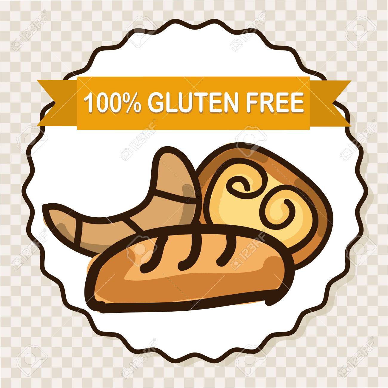 1300x1300 Bakery Desin Over Pattern Backround Vector Illustration Royalty