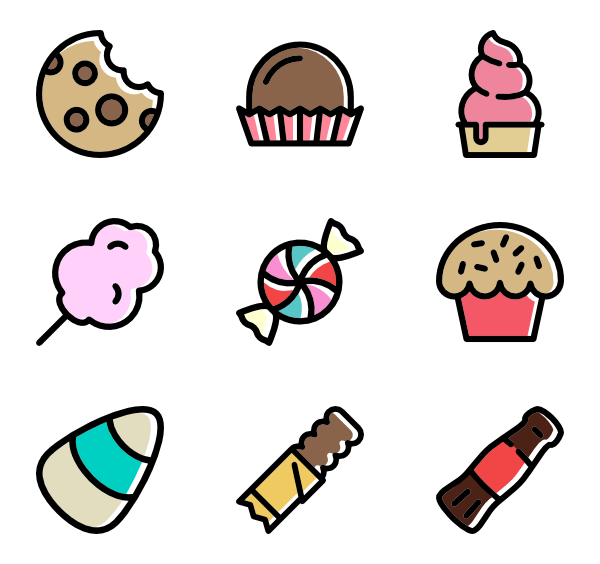 600x564 Bakery Icons