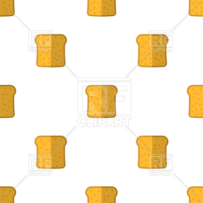 400x400 Bakery Seamless Pattern With Slices Of Toast Royalty Free Vector