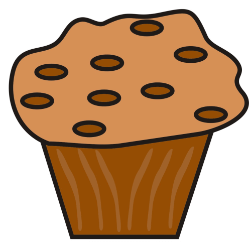 500x500 Blueberry Muffin Clipart Bakery Item