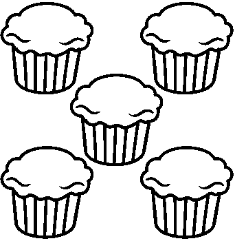 342x350 Black And White Cupcake Clipart Many Interesting Cliparts