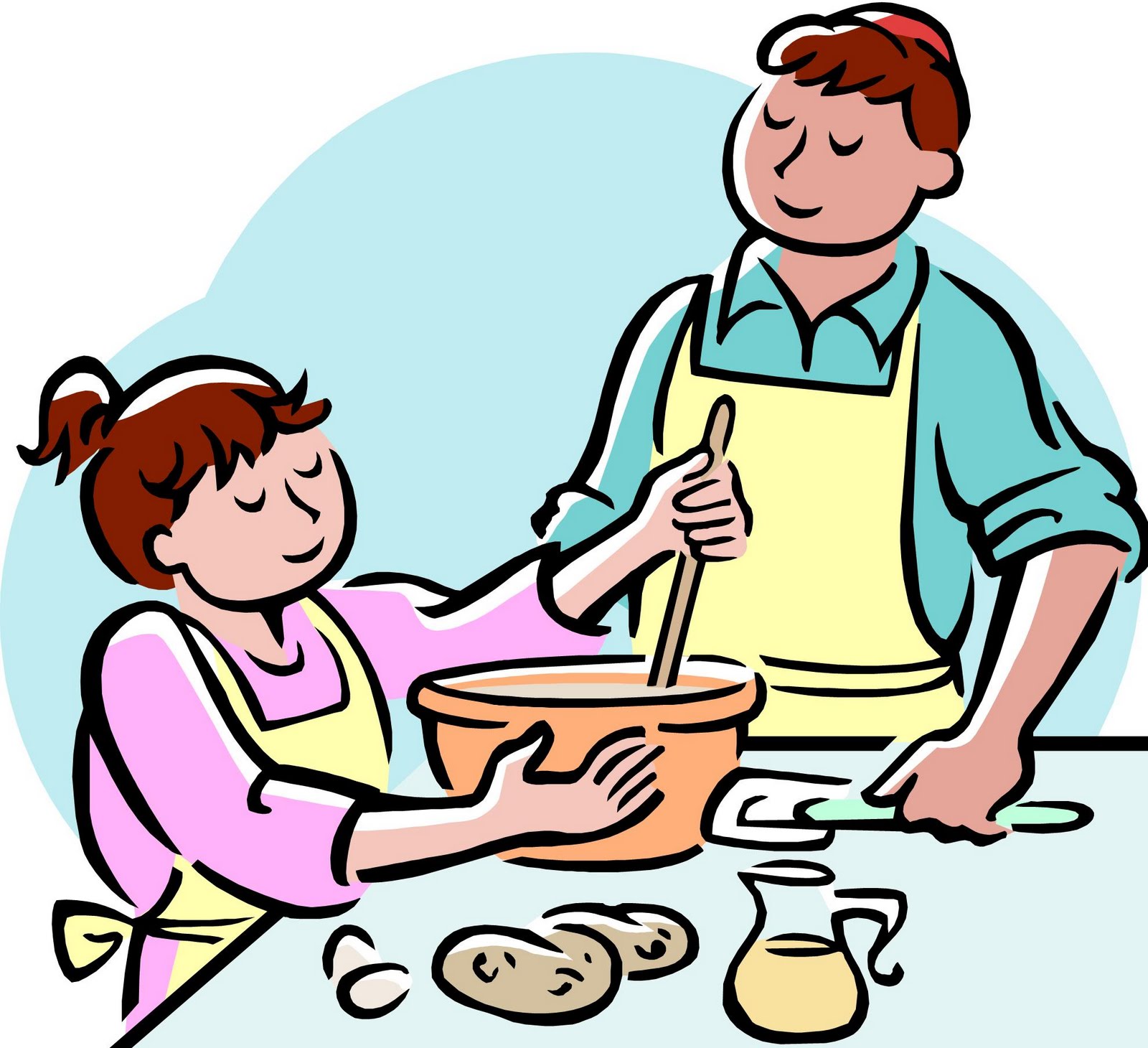 1600x1460 Baking Clipart Kid Kitchen
