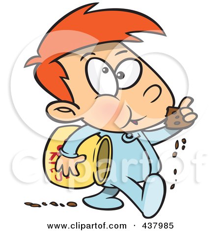450x470 Royalty Free (Rf) Clip Art Illustration Of A Cartoon Man Baking