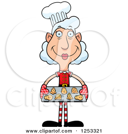 450x470 Grandma Baking Cookies Clipart