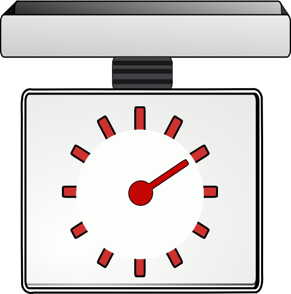 594x600 Weighing Scales Reading 2 Clip Art