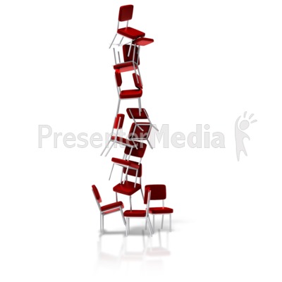 400x400 Chairs Balancing Stacked