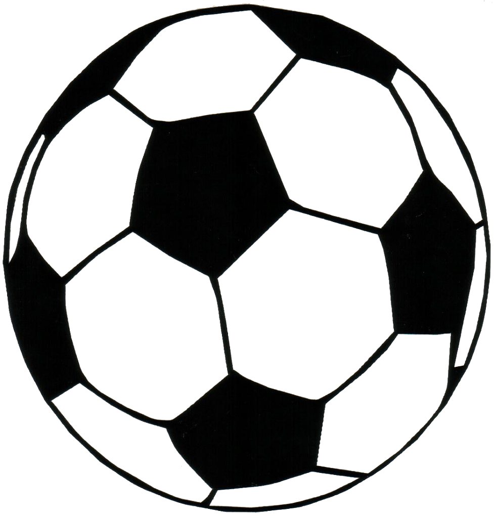 979x1024 Soccer Ball Black And White Clipart