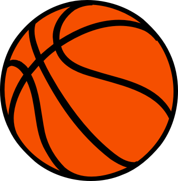 355x361 Basketball Basket Ball Clipart