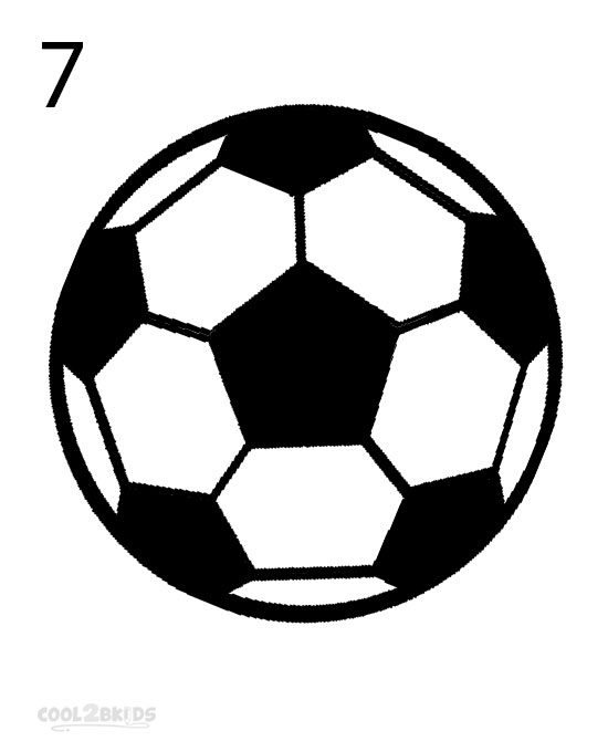 550x680 How To Draw A Soccer Ball (Step By Step Pictures) Cool2bkids