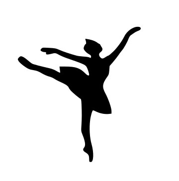360x364 Ballerina Outline