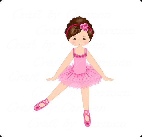 570x550 Ballerina Clip Art, Dancer, Ballet Digital Art, Scrapbook