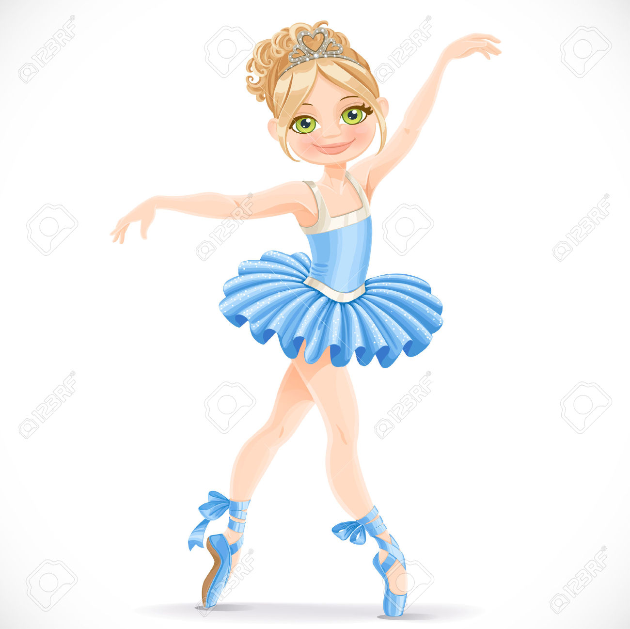 1300x1298 Ballerina Clipart Blue