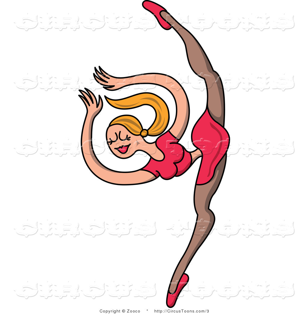 1024x1044 Circus Clipart Of A Ballerina Dancing With Her Leg Straight Up By
