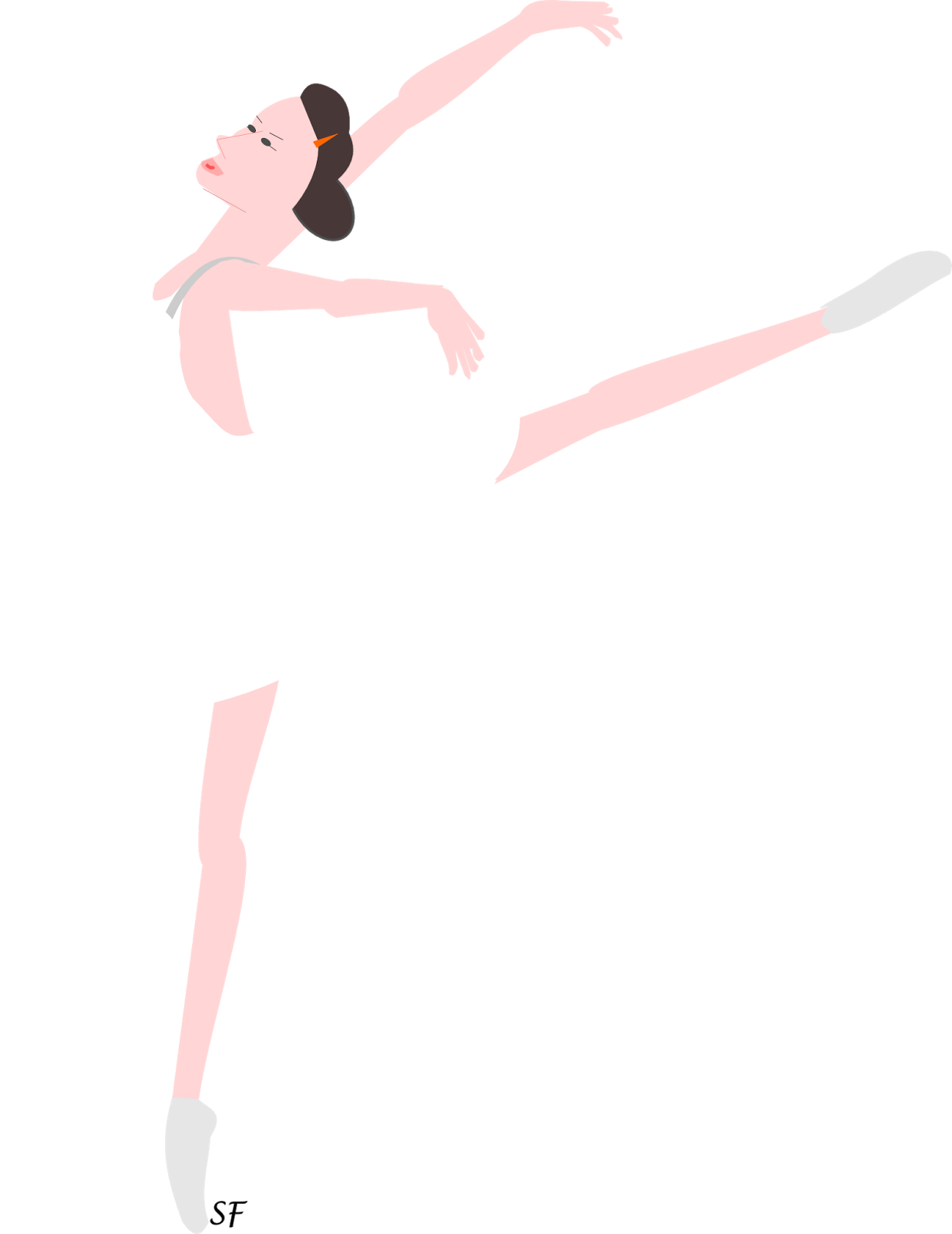 1235x1600 Free Printable Ballerina Png