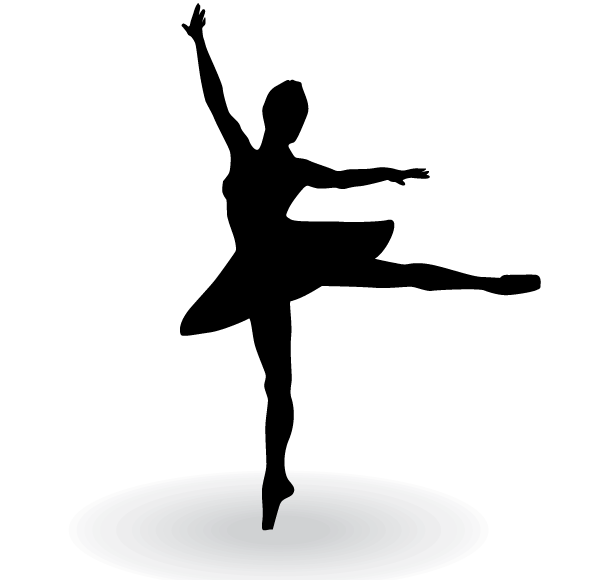 600x580 Ballerina Silhouette Vector Clip Art 123freevectors Art