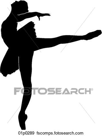 354x470 Clip Art Of Ballet Dancer 01p0289