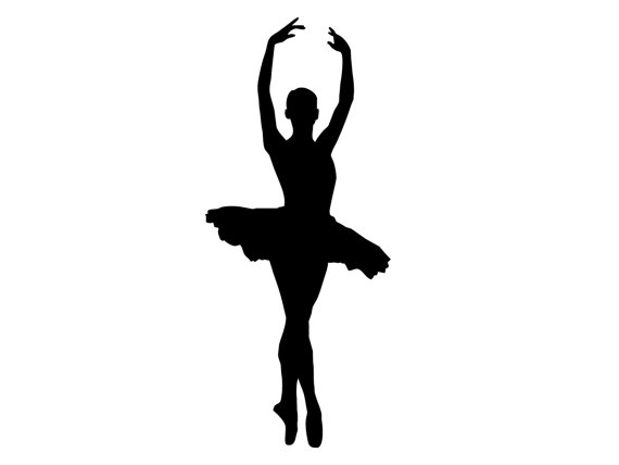 570x428 Tall Dancing Ballerina Silhouette Ballet Dancer By Wrengifts