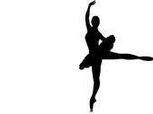 170x127 Clipart Of Ballet Dancer Silhouette K5513432