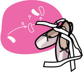 170x148 Clip Art Of Dancing, Ballerina Shoes, Dancer, Dance, Ballet