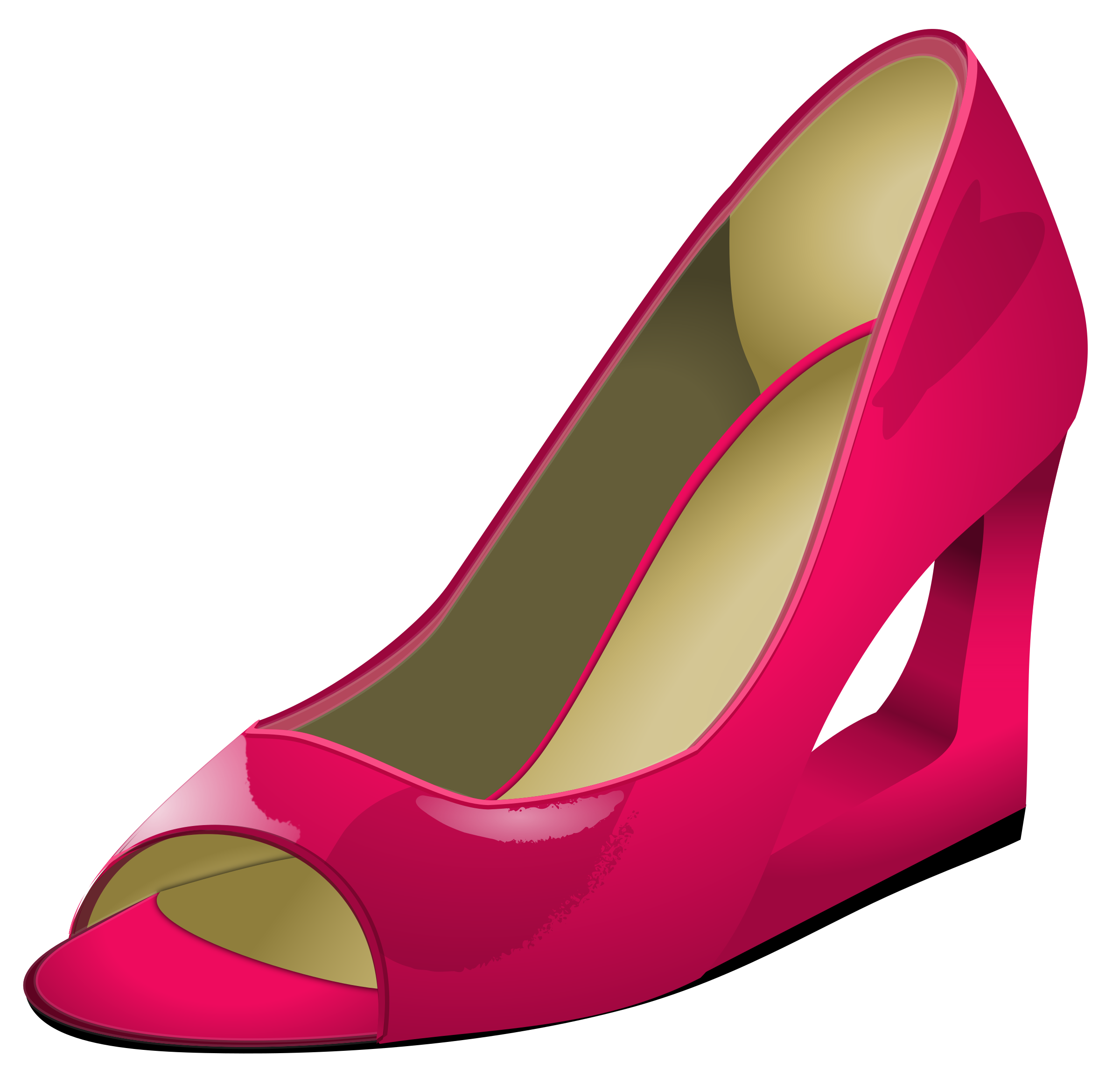 2400x2322 Ballerina Clipart Pink High Heel Shoe