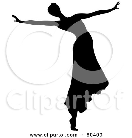 450x470 Royalty Free (Rf) Clipart Illustration Of A Little Girl Ballerina