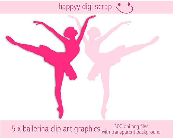 570x456 Ballerina Clipart Instant Download Ballet Dancer