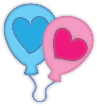 340x373 Heart Balloons Clip Art