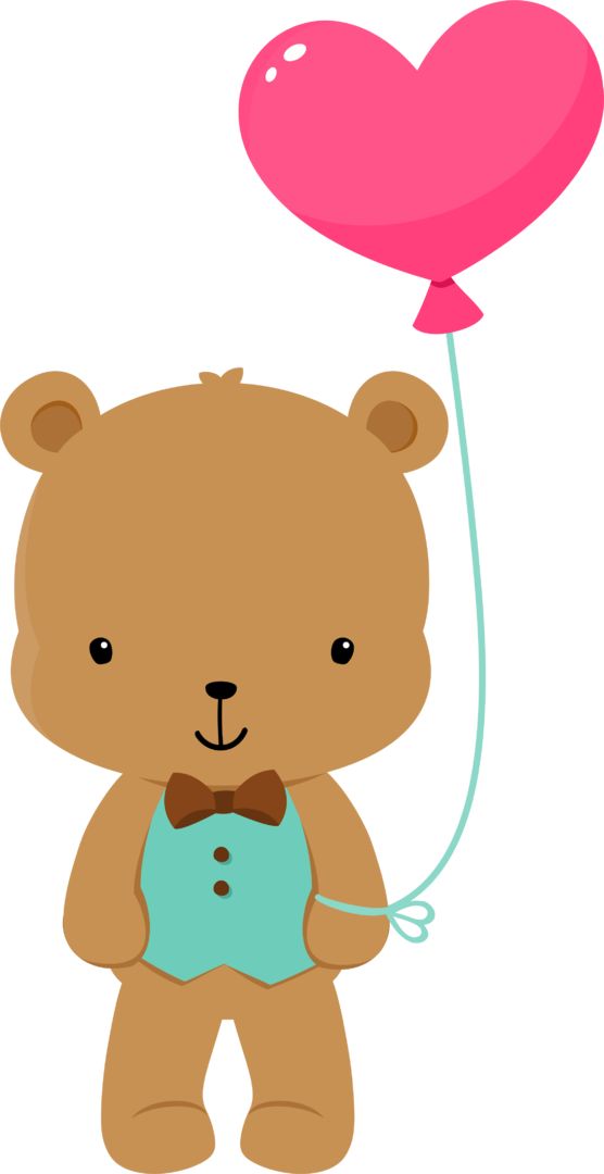 556x1080 Balloon Clipart Bear