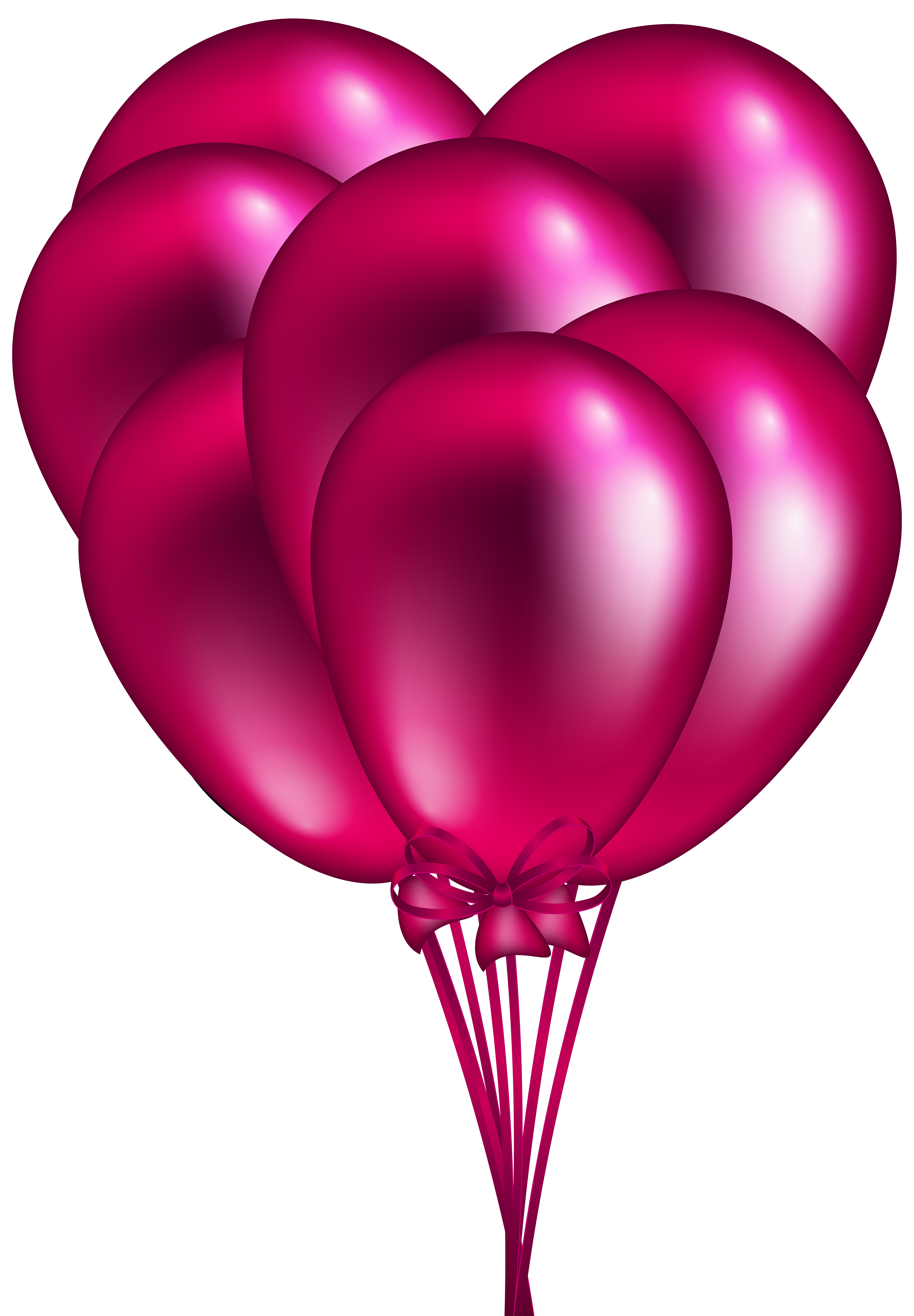 5558x8000 Pink Balloon Bunch Png Clip Art