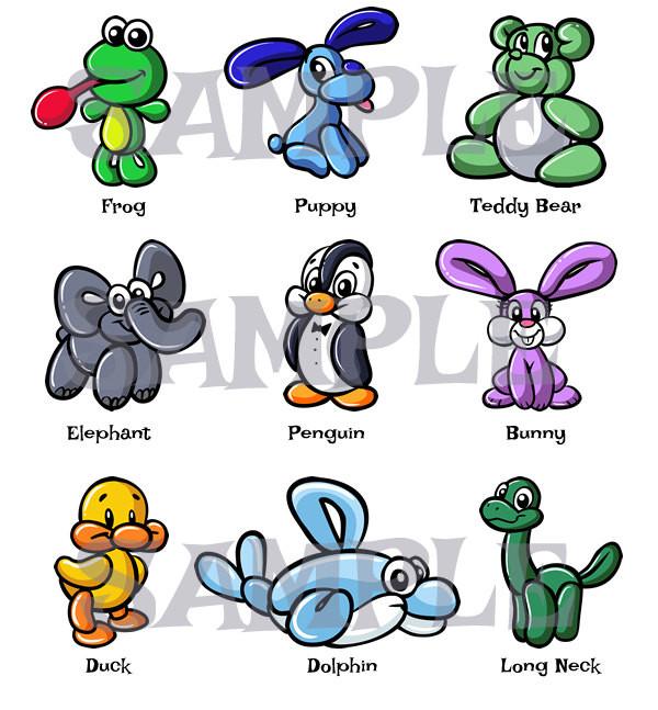 600x647 Balloon Animal Menu 1 Twister Sister Balloon Supplies