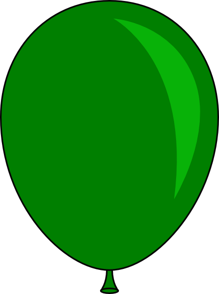 444x598 Blue Balloon Clip Art