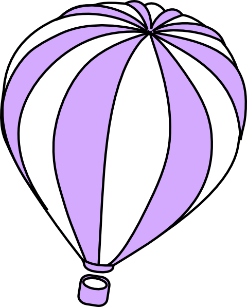 480x597 Hot Air Balloon Clipart Purple