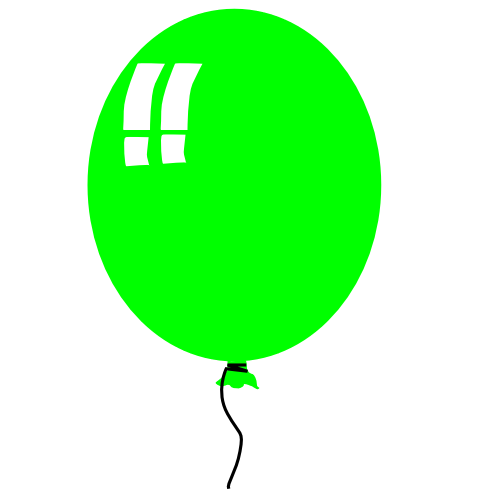 500x500 Free Birthday Balloon Clipart