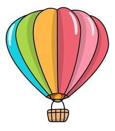 236x270 Free Clip Art Of A Fun Rainbow Striped Hot Air Balloon Sweet